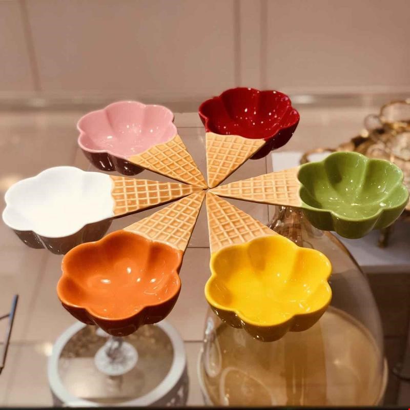 فروش بستنی خوری سرامیکی 6 عددی