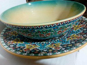 سفارش عمده سفال مینا کاری ارگانیک